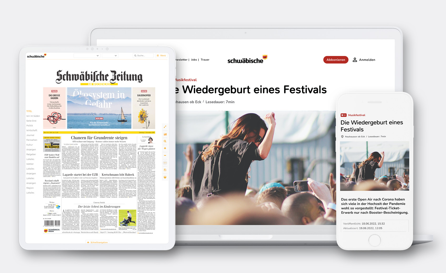 Jahresabo Schwäbische Zeitung Digital