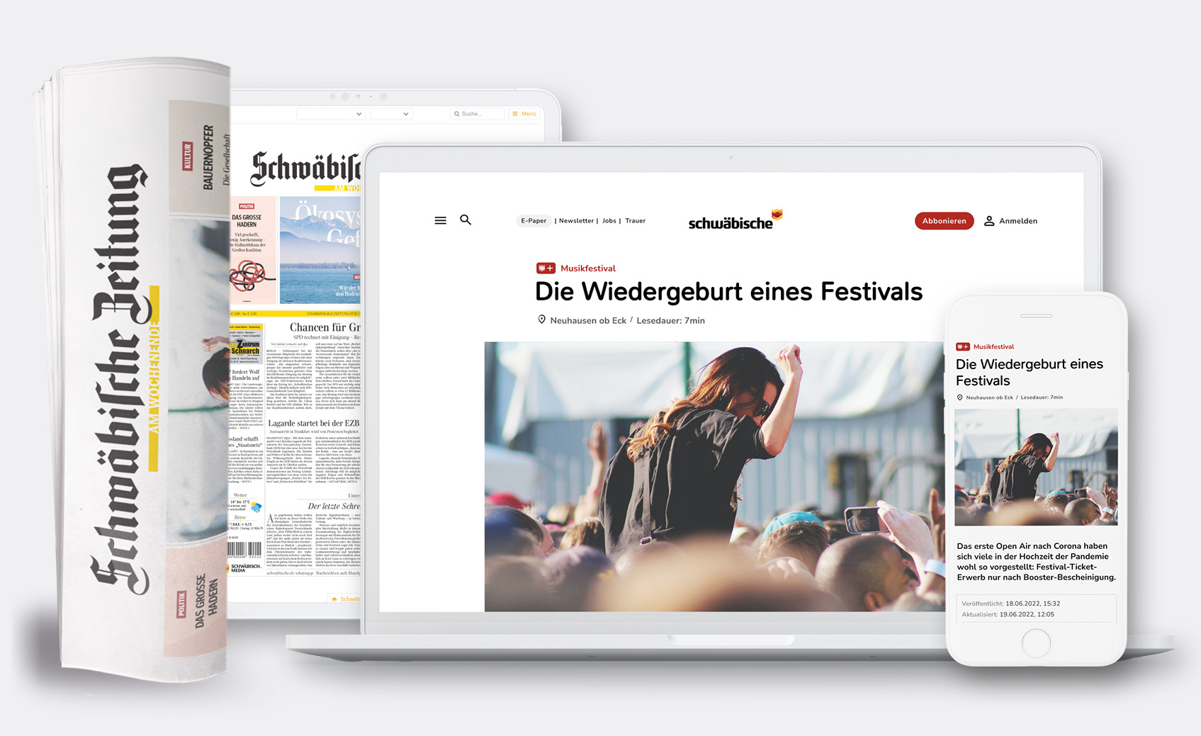 Jahresabo Schwäbische Zeitung - Digital und Gedruckt