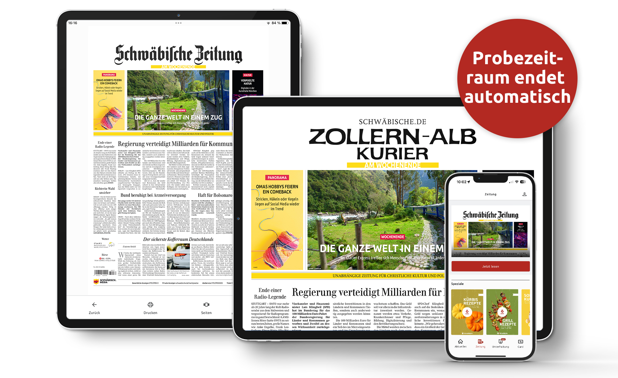 Schwäbische Zeitung Digital - 4 Wochen gratis testen