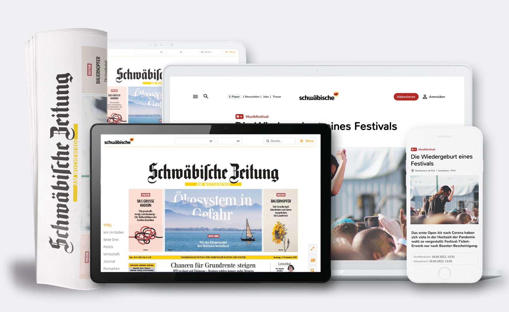 Schwäbische Zeitung digital & gedruckt 2 Wochen testen